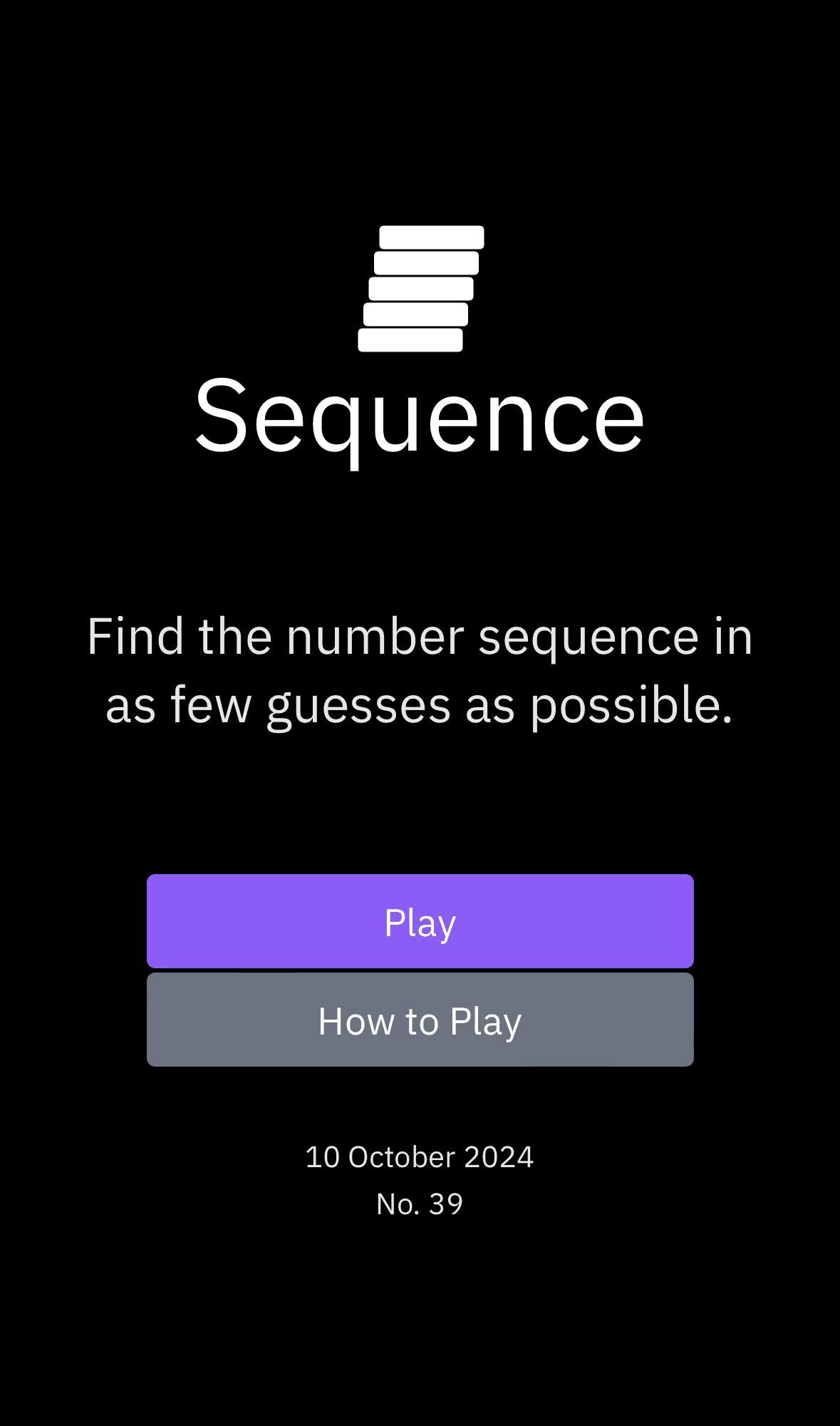 Sequence: title screen